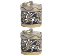 ABOOFAN Ciondolo Profumato in Rame Intagliato 2 Pezzi Sfera Aromatica e Contenitore per Olio Essenziale, per Regalo e Decorazione Fai-da-Te