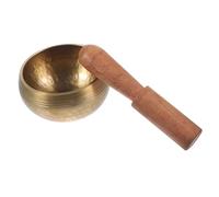 ABOOFAN ciotola di meditazione tibetana campana tibetana di Buddha campana sonora tibetana ciotola sonora per la meditazione ciotola nepalese ciotola di spillatura manuale Di legno
