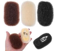 ABOOFAN Clip per Chioma Volumizzante 3 Pezzi Base Imbottita in Nylon e Acciaio, Accessorio Elegante per Aumentare Volume e Alzare le Radici, per Uso Quotidiano e Fai da Te