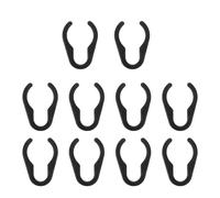 ABOOFAN Clip Porta Cavi Microfono in Plastica Nero 10 Pezzi per Supporto Microfono Diametro Interno 25mm, Flessibile e Rapida Fissazione per Stand Tastiera e Aula