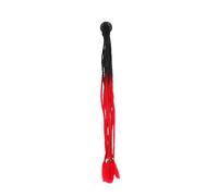 ABOOFAN Coda di Cavallo Accessorio Creativo e Chic in Fibra Treccia Finta Rossa per Casco da Abbinare Chioma Decorazione Unica per Moto