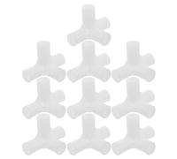 ABOOFAN Connettore a Giunto a Quattro Vie in Plastica da 12 Mm, Set da 10 Pezzi per Montaggio Armadio Portatile e Scarpiera, Collegamento Rapido per Asta Asciugatrice e Organizer