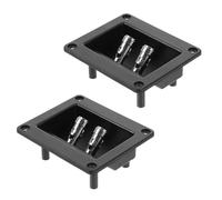 ABOOFAN Connettori per Casse Acustiche Subwoofer 2 Pezzi Morsettiera in Abs e Lega, Design Facile da Installare per Sistemi Audio da Palcoscenico e Home Theater