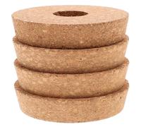 ABOOFAN Coperchi in Legno Tappi Eleganti 4 Pezzi per Vaso Idroponico Foro Scelta Versatile e Facile da Curare per Fioriere in Vetro per Spazi Piccoli e Mensole