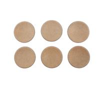 ABOOFAN Copertura Casse Audio 6 Pezzi Cappucci per Bobine Subwoofer Composito Opaco Nero 54X13 Protezione Antipolvere