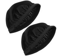 ABOOFAN Copri Cuffie Elasticizzato Nero 2 Pezzi, Protezione Antipolvere e Comfort Migliorato per Cuffie Over-ear Riutilizzabili e Lavabili