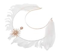 ABOOFAN Copricapo Corona d Angelo Cerchietto per Feste Cosplay Halloween Accessori per Capelli da Dea per Donne Cerchietto da Sposa per Matrimoni e Compleanni