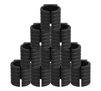 ABOOFAN Coprigambe per Sedia, 10 Pezzi in Plastica a Forma Curva, Piedini Antiscivolo per Mobili da 19 MM, Riduzione Rumore e Attrito, Adatti per Sedie da Ufficio e Balconi