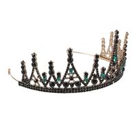 ABOOFAN Corona Barocca da Donna Vintage Cristalli Strass Copricapo da Sposa e Fascia a Corona per Matrimonio Feste e Compleanni Accessorio Chioma Elegante e Leggero