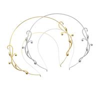 ABOOFAN Corona Dell’alone e Copricapo Halo in Lega Antica 2 Pezzi, Fascia per Chioma alla Moda per Feste e Cosplay, Accessori Chioma Cerimonia Decorativi in Metallo