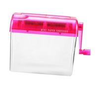 ABOOFAN Distruggidocumenti Manuale Piccolo e Portatile Trituratore Carta Leggero in Plastica e Metallo per Ufficio Scuola e Casa Facile da Usare senza Elettricità per Taglio Rapido di