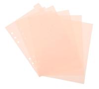 ABOOFAN Divisori per Raccoglitori a 6 Fori Rosa in Pp, 5 Pezzi per Planner A5, per Back To School Party e Organizzazione Ufficio