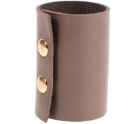 ABOOFAN Elastico per Chioma Donna Color Caffè Facile da Togliere Elastico per Chignon in Pelle Pu per Acconciature Quotidiane e Raccolti Eleganti