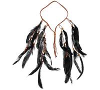 ABOOFAN Fascia per Chioma Bohemien Piume e Nappe Decorativa per Ragazza in Materiale Sintetico Elegante e Vintage Riutilizzabile per Festa e Vacanza