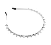 ABOOFAN Fascia per Chioma Punk con Punte in Lega Robusta, Accessori Goth da Donna per Cosplay e Feste, Cerchietto Stile Gotico con Funzione Sicurezza, Adatto a Concerti e Outfit