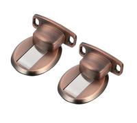 ABOOFAN Fermaporta Magnetico Invisibile in Lega di Zinco Set da 2 Pezzi Superficie Ossidata Resistente all’Usura Mini Forma Senza Fori per Soggiorno Camera da Letto e Ufficio