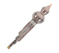 ABOOFAN Flauto Cinese di Cucurbita Hulusi in Tonalità B Placcato in Rame a 3 Toni Strumento a Fiato per Principianti e Studenti Leggero e Portatile per Pratica e Esibizioni Culturali