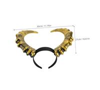 ABOOFAN Halloween Devil Horns Headband per Adulti e Accessorio Cosplay Corna Capra per Feste Mascherate Compleanni e Foto Fascia Costume Halloween Unisex Colore Oro