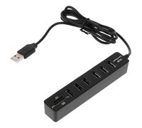ABOOFAN Hub USB Multiporta per Computer Portatile 6 Porte, Adattatore USB Multifunzionale Portatile per Ufficio e Casa, Peso Ridotto e Facilità di Trasporto