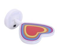 ABOOFAN Insegna al Neon LED a Forma di Cuore Base in Plastica ABS Luce da Tavolo a Batteria Portatile per Decorazioni Matrimoniali Feste e Camera da Letto Romantica Luce D’Accento