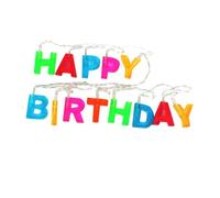 ABOOFAN Lampada Decorativa a LED Lettere Inglesi per Compleanno Stringa Luminosa da 13 Metri in PVC senza Batteria Luce a LED per Festa in Casa Camera da Letto e Balcone