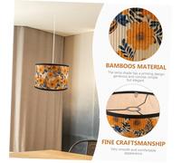ABOOFAN Lampada Sospensione Paralume Bamboo Retro Paralume Vintage Facile da Installare per Camera e Accessorio Decorativo per Lampadari Pendenti