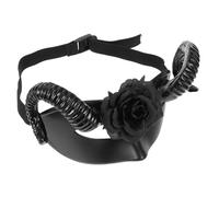 ABOOFAN Maschera Da Teschio Di Pecora Per Cosplay: Corna Realistiche Staccabili E Texture Floreale - Maschera A Mezza Faccia Per Costumi Horror E Mostri Di Halloween, Giochi Di Ruolo