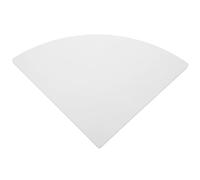 ABOOFAN Mensola Angolare Bianca in Pvc a Forma di Ventaglio per Bagno e Camera da Letto, Resistente e Facile da Usare per Organizzare e Esporre Oggetti