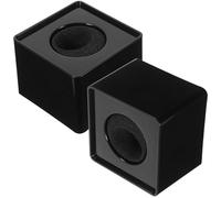 ABOOFAN Microfono a Cubo Clip Quadrata in ABS, 2 Pezzi, Accessorio per Interviste e Trasmissioni Design Distintivo