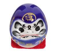 ABOOFAN Miniatura Dharma Maneki Neko Decorazione per Scrivania Fortuna per Auto e Casa Design Vividamente Compatte Realizzata Resistente