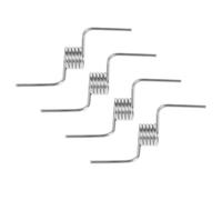 ABOOFAN Molla per Porta Frigorifero 4 Pezzi in Acciaio Argento 5 Anelli per Supporto Divisorio Verticale, Accessorio Versatile per Accessori Refrigeratore Design Non a 90 Gradi