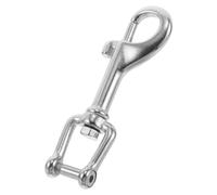 ABOOFAN Moschettone Subacqueo in Acciaio Inox 316 da 85Mm Gancio a Molla Resistente Clip di Bloccaggio per Guinzaglio Cani e Attrezzatura Sport Acquatici per Immersioni e Uso Marino