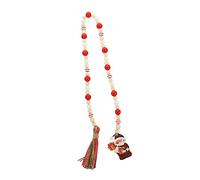 ABOOFAN Nappe di Perline Natalizie Ghirlanda Natalizia da Parete Pendenti Dell'albero di Natale Decorazioni di Fiocchi di Natale Ciondolo di Perline Appeso Perline Colorate Corda di