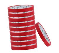 ABOOFAN Nastro per Imballaggio per Sacchetti Verdura 10 Pezzi in Polipropilene Rosso, Nastro Resistente per Sigillatura Versatile e Facile da Usare per Mercati Agricoli e Casa