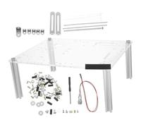 ABOOFAN Open Air Computer Case Motherboard Chassis, Ferro e Acrilico, 1 Set, Supporto Telaio per PC Aperto, per Appassionati Fai-da-te