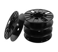 ABOOFAN Organizer Bobine di Filamento Vuote 3d in Plastica Nera Traforata 0,25 Kg 4 Pezzi Avvolgitubo Portatile Anti-groviglio per Stampanti 3d e Cavi Elettrici, Soluzione Compatta