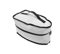 ABOOFAN Organizer Borsa Porta Ferro da Stiro Portatile Bianco, Custodia Protettiva per Ferro da Stiro a Vapore da Viaggio Scomparti Interni, Supporto Leggero per Trasporto e Protezione