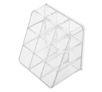 ABOOFAN Organizer Trasparente per Rossetti e Lip Gloss in Plastico 9 Scomparti, Porta Eyeliner Versatile per Cosmetici e Accessori Make Up, per Home Vanity e Esposizione Commerciale