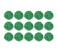 ABOOFAN Palline di Vimini Verde Creative e Semplici per Decorazioni Appese da 5cm 15 Resistenti all'Usura per Lavoretti in Casa e Asilo
