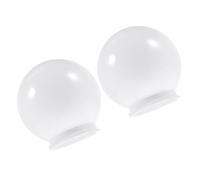 ABOOFAN Paralume a Sfera in Acrilico 2 Pezzi Copertura per Lampada da Palo Diametro 150 MM Resistente All’Acqua per Esterni come Terrazza e Cortile
