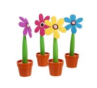 ABOOFAN Penna a Sfera a Forma di Vaso da Fiori 4 Pezzi in Plastica