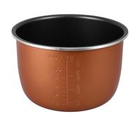 ABOOFAN Pentola interna di ricambio da 4 l per pentola a pressione elettrica, rivestimento antiaderente con scala vaschetta interna per cuociriso ideale per riso, zuppa e torte, 22 x 22 x 13 cm