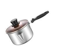 ABOOFAN Pentola per Latte in Acciaio Inox Spessa Separatore Olio | Argento, Manico Facile da Impugnare, Superficie Antiaderente, Resistente alla Ruggine, per Cucina Domestica