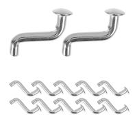 ABOOFAN Perno di Argento in Ferro Rivetti a Piatta 50, di Bloccaggio Piegata per Scaffalature e Magazzini, Accessorio per Applicazioni Varie