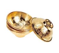 ABOOFAN Piccola ciotola d'oro per bambini adesivi da pavimento per ufficio ornamento della ciotola di compleanno di un anno ciotola resistente alla corrosione Lega di zinco Golden