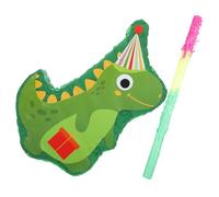 ABOOFAN Pinata Compleanno Verde con Bastone per Giochi e Decorazioni Feste Divertente per Party e Celebrazioni