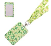 ABOOFAN Porta badge porta tessere con cordino trasparente in plastica resistente, custodia protettiva per tessere d’identità e studentesche, porta tessere da lavoro per ufficio, scuola e viaggi