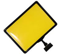 ABOOFAN Porta Cartellino del Prezzo in Abs Giallo, Resistente e Portatile, per Etichette Prezzi in Negozi, Matrimoni e Banchetti, Supporto Pratico e Durevole