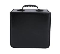 ABOOFAN Porta Cd e Dvd Custodia Per Dischi Borsa Organizer Portatile Scatola Di Archiviazione Multimediale Separi Interni Colore Nero