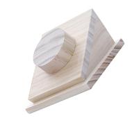 ABOOFAN Porta Gioie Donna in Legno Beige, Espositore per Braccialetti Raffinato e Semplice, Supporto per Gioielli Design Naturale per Decorazione della Stanza e Esposizioni Artigianali
